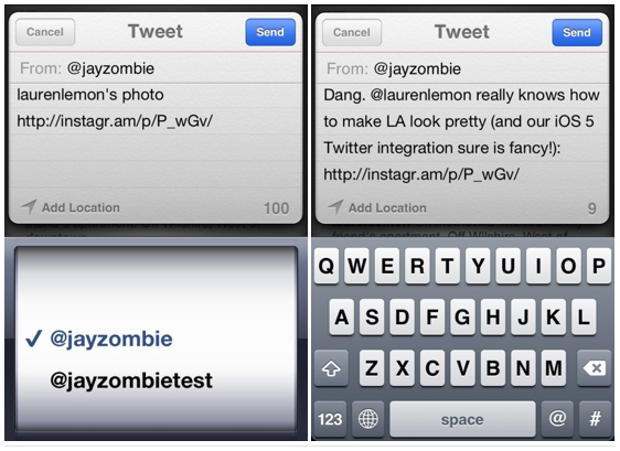 Instagram changes for iOS 5 on your iPhone with Twitter integration