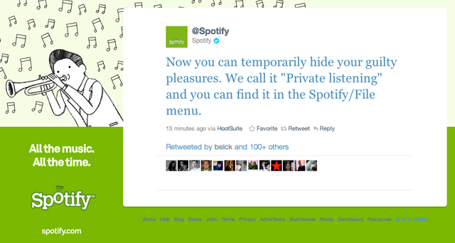 Spotify adds private Facebook listening - no more Bieber embarrassment